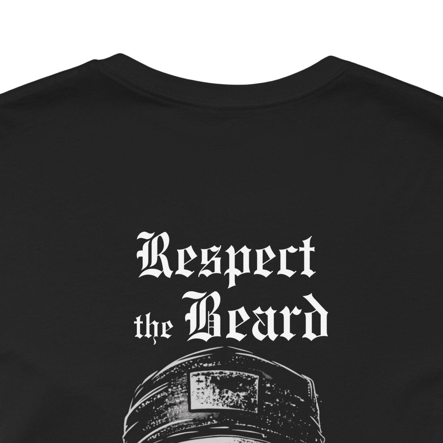 Respect The Beard Or Run From It Unisex Tee - Respect the Beard, Beard Shirt, Gift for Him, Funny Beard T-Shirt, Beards & Mustaches Tee